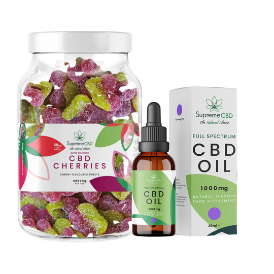 CBD-olie met GRATIS 4800mg Gummies