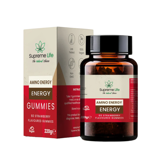 Amino Energy Gummies (60x Aardbeiensmaak Gummies)