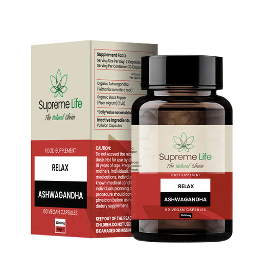 Ashwagandha Capsules 3000mg Extra Sterk (60x Capsules)