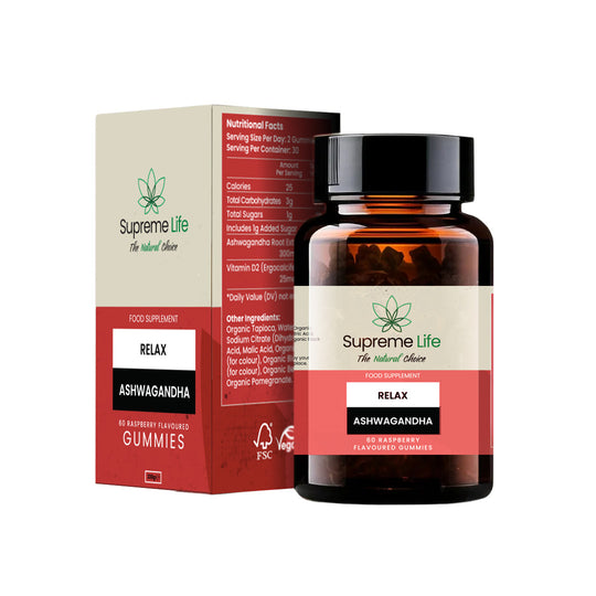 Ashwagandha Gummies (60x Frambozensmaak Gummies)