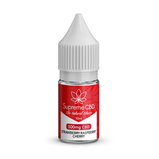 Aardbei Framboos Kers CBD Vape Juice 10ml (500mg)