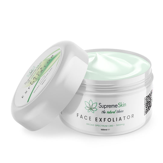 CBD-gezichtsexfoliant 100ml (500mg CBD)