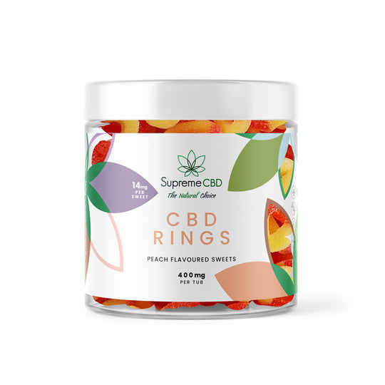CBD Perzikringen (400mg)