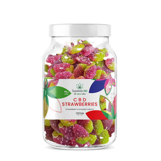 CBD Grote Gummy Aardbeien (3200mg)