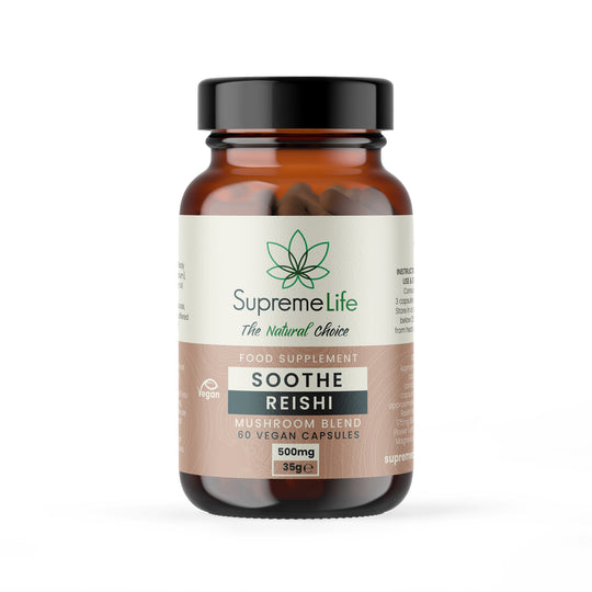 Reishi Paddenstoel Vegan Capsules - Soothe (500mg)