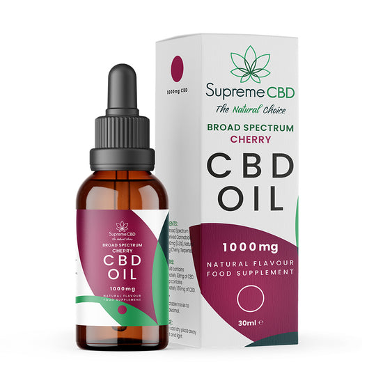 Olie met Kersensmaak 30 ml (1000 mg)