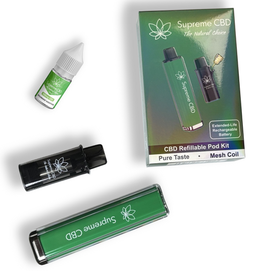 Supreme CBD – Pod Max met GRATIS 10 ml Vape Juice