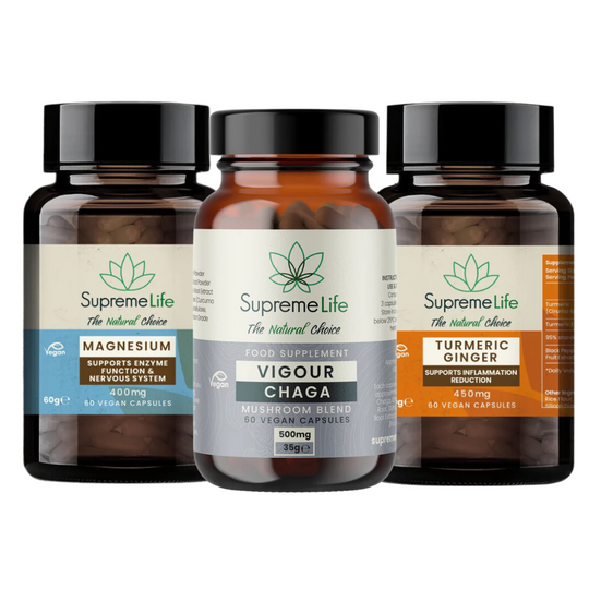 Immuunbundel: Magnesium, Chaga en Kurkuma