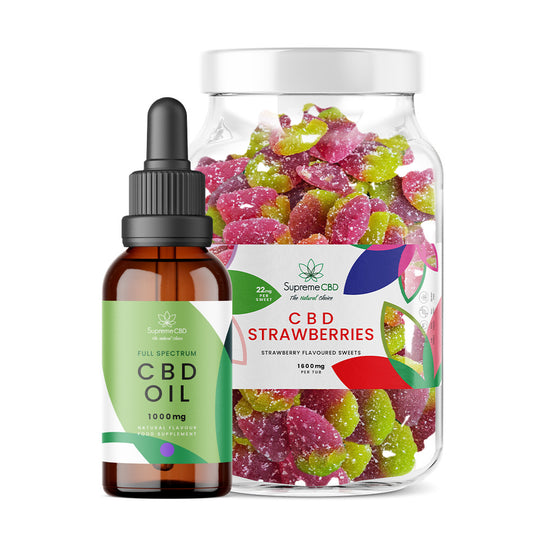 CBD Oil 30ml (1000mg) & Large CBD Gummies Bundle